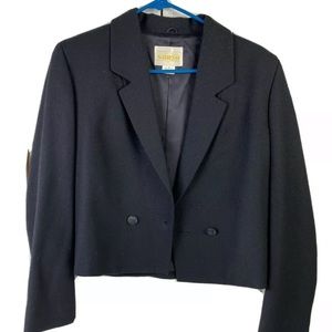 Fashion House Sanyo Japan Black Cropped Jacket S 8